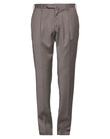 Shop Pt Torino Man Pants Dove Grey Size 36 Virgin Wool, Elastane