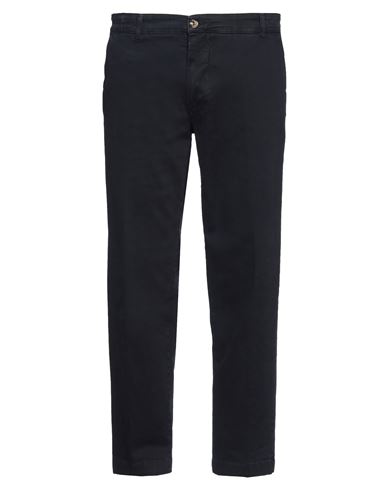 Alessandro Gilles Man Pants Midnight Blue Size 40 Cotton, Elastane In Black