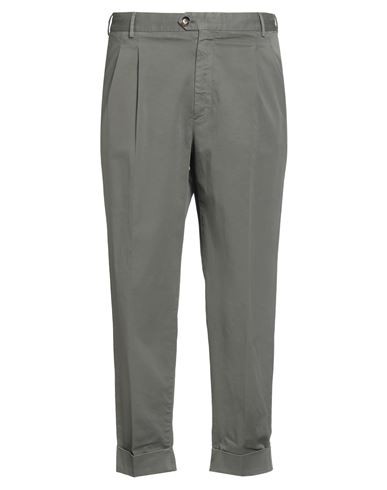 Pt Torino Man Pants Lead Size 40 Cotton, Elastane In Gray