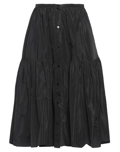 Patou Midi Skirt In Gabardine In Black