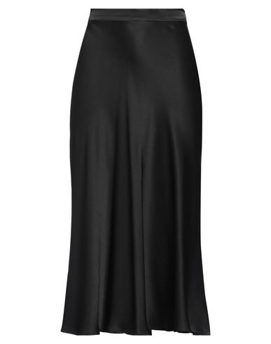 Shop Le Tricot Perugia Woman Midi Skirt Black Size M Acetate, Silk