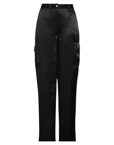 Theory Woman Pants Black Size 8 Acetate In Black
