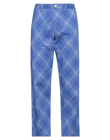 Marni Man Pants Blue Size 32 Cotton, Linen