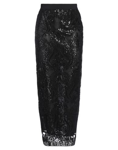 Shop Semicouture Woman Maxi Skirt Black Size 8 Polyester