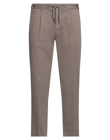 Santaniello Man Pants Khaki Size 36 Cotton, Elastane In Beige