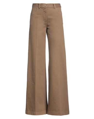 Aspesi Woman Pants Khaki Size 00 Cotton In Brown
