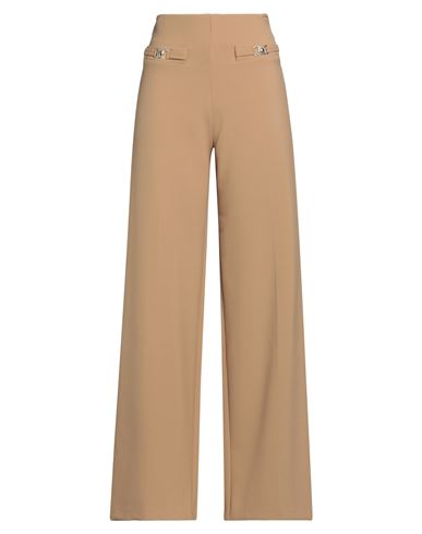Simona Corsellini Woman Pants Camel Size 12 Polyester, Viscose, Cotton, Elastane