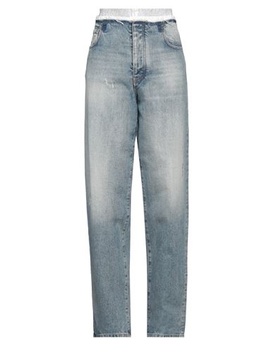 Shop Darkpark Woman Jeans Blue Size 28 Cotton