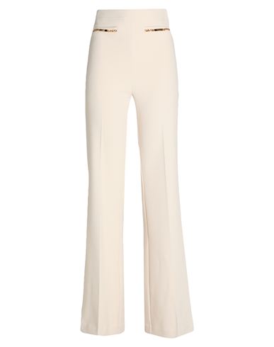 Elisabetta Franchi Woman Pants Cream Size 8 Polyester, Elastane In White