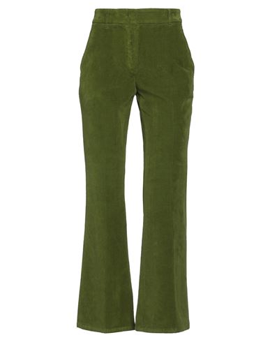 Incotex Woman Pants Military Green Size 4 Cotton, Elastane