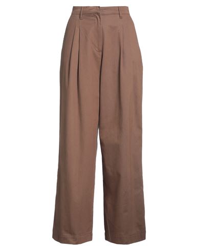 Pinko Woman Pants Brown Size 6 Cotton