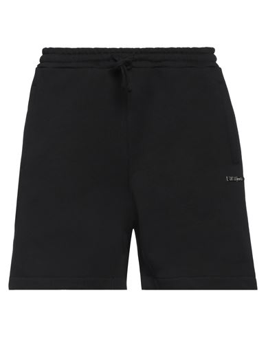 Les Hommes Man Shorts & Bermuda Shorts Black Size L Cotton