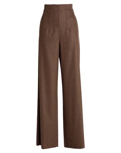 Max Mara Woman Pants Brown Size 10 Virgin Wool, Cashmere, Elastane In Brown