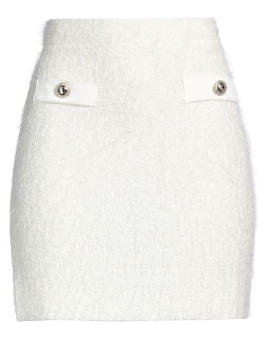 Simona Corsellini Woman Mini Skirt Ivory Size 8 Polyamide, Wool, Acrylic In White