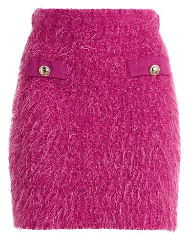Simona Corsellini Woman Mini Skirt Magenta Size 6 Polyamide, Wool, Acrylic