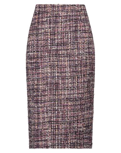 Shop Clips Woman Midi Skirt Purple Size 14 Polyester, Viscose, Acrylic