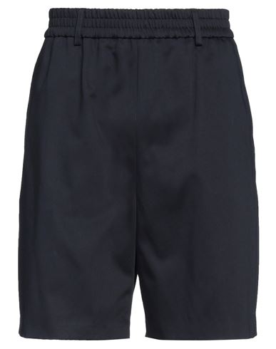 Shop Ami Alexandre Mattiussi Man Shorts & Bermuda Shorts Midnight Blue Size L Cotton