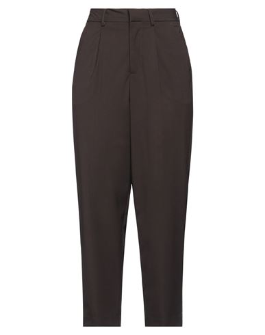 Shop Jjxx By Jack & Jones Woman Pants Dark Brown Size 29w-32l Recycled Polyester, Viscose, Elastane