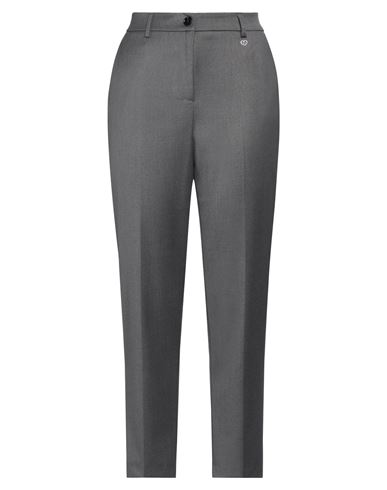 Shop Please Woman Pants Grey Size L Polyester, Viscose, Elastane