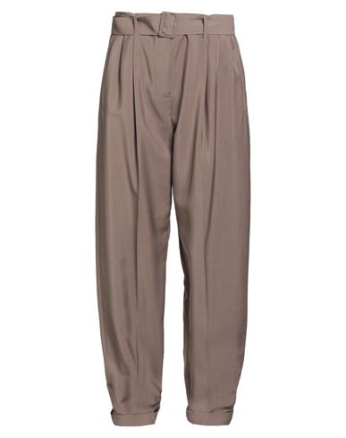 Agnona Woman Pants Light Brown Size 4 Wool, Mohair Wool