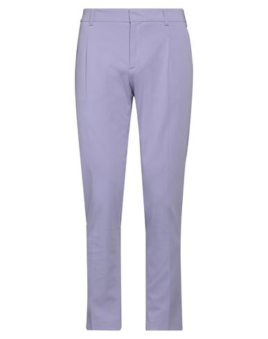 Shop Hōsio Man Pants Lilac Size 34 Cotton, Polyamide, Elastane In Purple