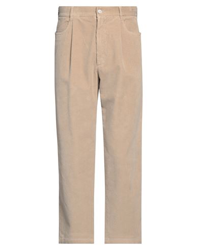 Cellar Door Man Pants Beige Size 30 Cotton, Elastane In Brown