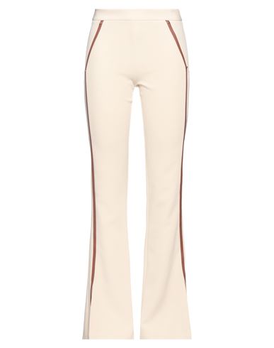 Simona Corsellini Woman Pants Cream Size 8 Polyester, Elastane In White