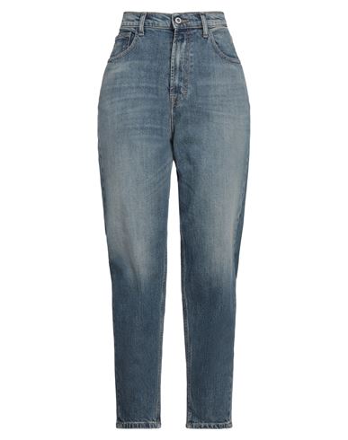 Shop Please Woman Jeans Blue Size L Cotton, Elastane