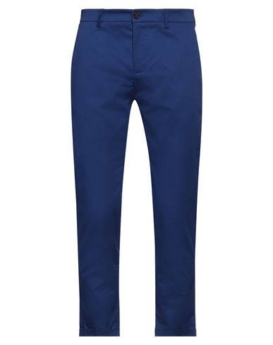 Shop Patrizia Pepe Man Pants Blue Size 32 Cotton, Elastane
