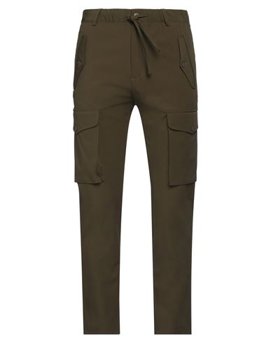 GREY DANIELE ALESSANDRINI GREY DANIELE ALESSANDRINI MAN PANTS MILITARY GREEN SIZE 30 POLYAMIDE, ELASTANE 