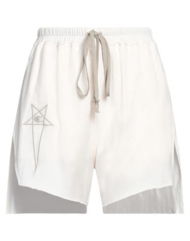 Rick Owens X Champion Woman Shorts & Bermuda Shorts Off White Size S Cotton In Off White