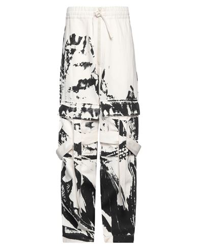 Dries Van Noten Man Pants Ivory Size M Cotton, Linen In White