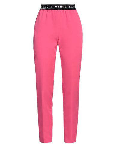 ERMANNO FIRENZE ERMANNO FIRENZE WOMAN PANTS FUCHSIA SIZE 10 POLYESTER, ELASTANE, POLYAMIDE 