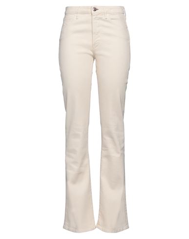 Shop 3x1 Woman Pants Ivory Size 26 Cotton, Elastane In White