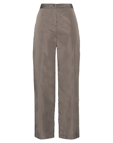 Shop Act N°1 Woman Pants Khaki Size M Polyester In Beige