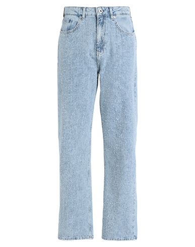 Shop Karl Lagerfeld Jeans Klj Hr Straight Boucle Denim Woman Jeans Blue Size 31w-30l Organic Cotton