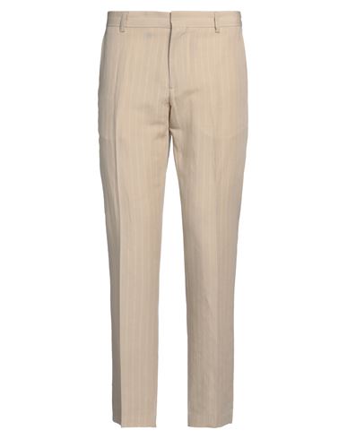 Grey Daniele Alessandrini Man Pants Sand Size 38 Linen, Viscose In Beige