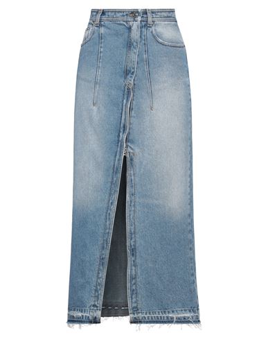 N°21 Woman Denim Skirt Blue Size 4 Cotton