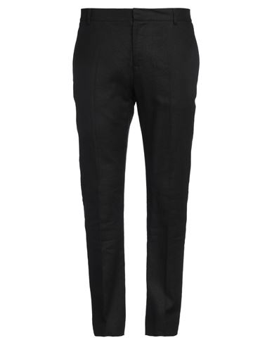 Daniele Alessandrini Man Pants Black Size 38 Linen, Viscose In Black