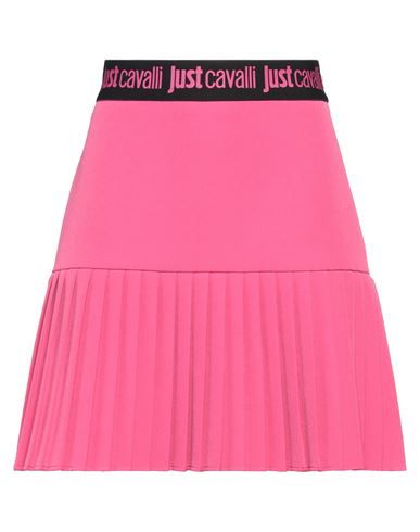 Shop Just Cavalli Woman Mini Skirt Fuchsia Size 4 Polyester, Elastane In Pink