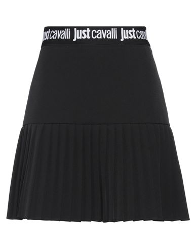 Shop Just Cavalli Woman Mini Skirt Black Size 4 Polyester, Elastane