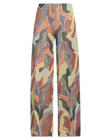 Circus Hotel Woman Pants Yellow Size 8 Polyester, Polyamide, Viscose In Multi
