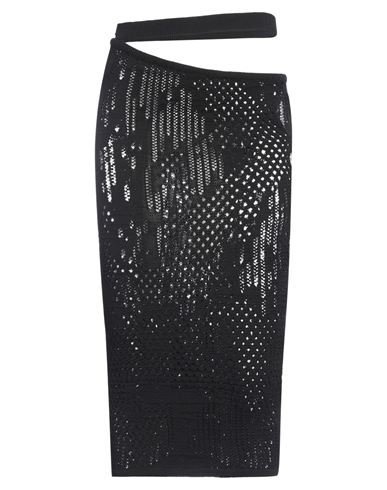Shop Roberta Einer Woman Midi Skirt Black Size M/l Cotton, Polyester