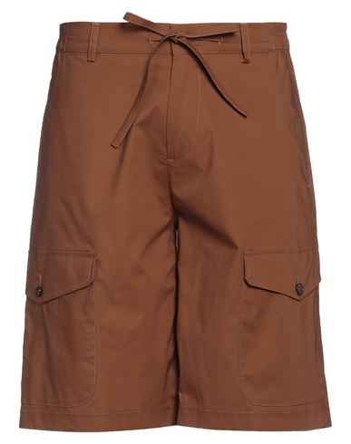 Shop Grey Daniele Alessandrini Man Shorts & Bermuda Shorts Brown Size 30 Cotton, Elastane