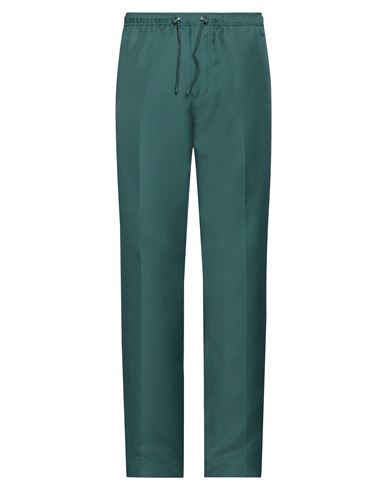 Shop Lanvin Man Pants Dark Green Size 34 Polyester