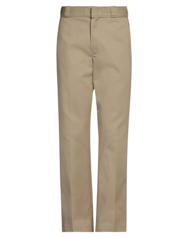 Dickies Man Pants Khaki Size 30w-32l Polyester, Cotton In Beige