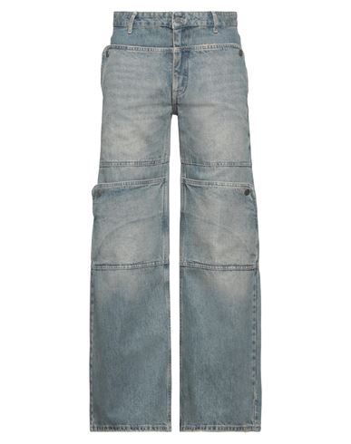 Guess Man Jeans Blue Size 34w-33l Cotton, Hemp