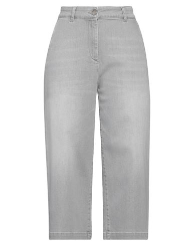 Shop Fabiana Filippi Woman Jeans Light Grey Size 6 Cotton, Elastane