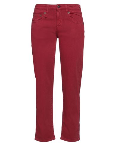 R13 Mid-rise Flared Jeans In Red