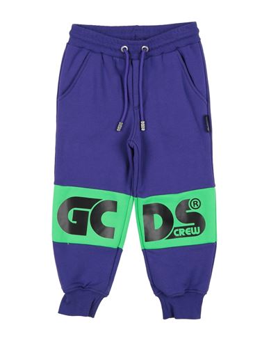Gcds Mini Toddler Boy Pants Purple Size 4 Cotton, Polyester In Purple